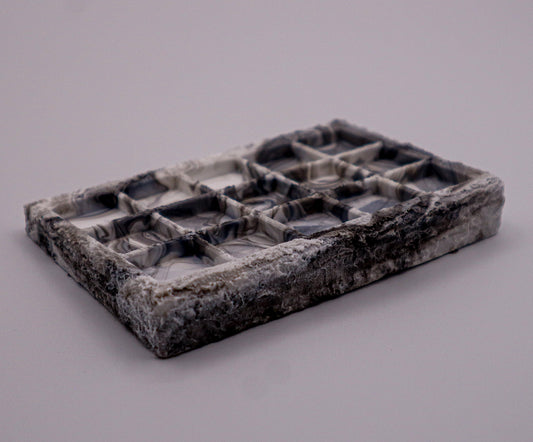 Artisan Keycap Tray - White Marble