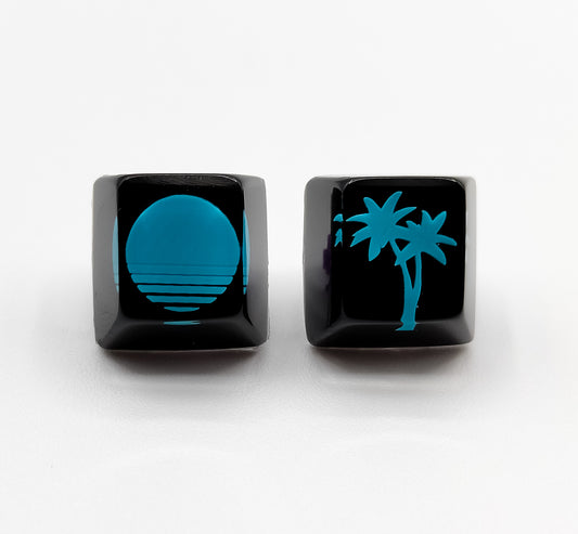 Keycaps Miami Night Blue