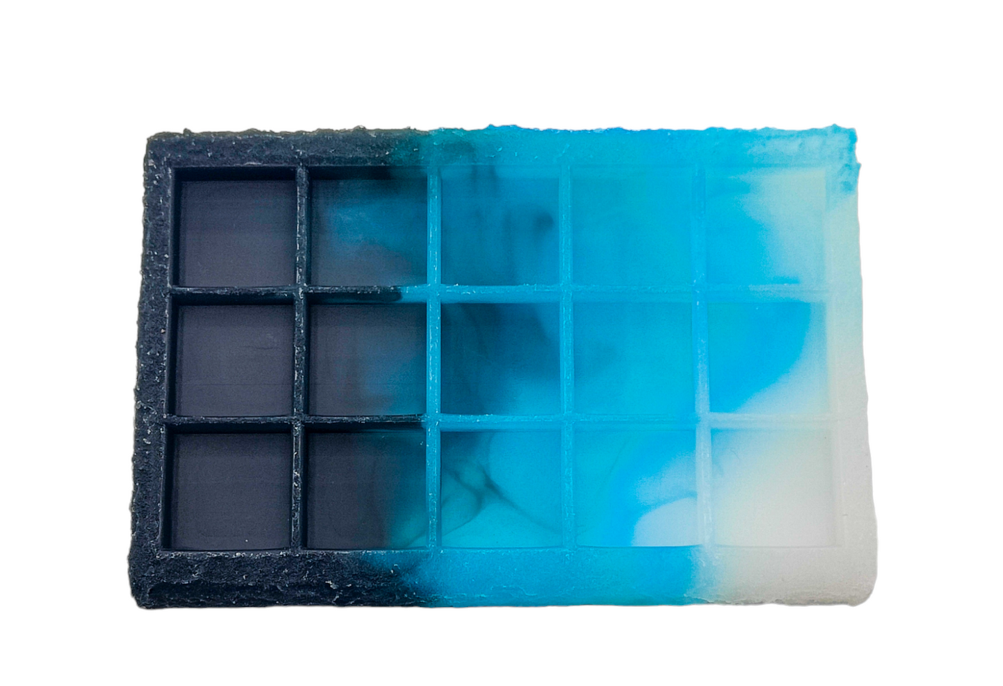 Artisan Keycap Tray - Black Ice Rock