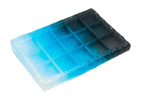 Artisan Keycap Tray - Black Ice Translucent