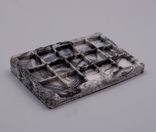 Artisan Keycap Tray - White Marble