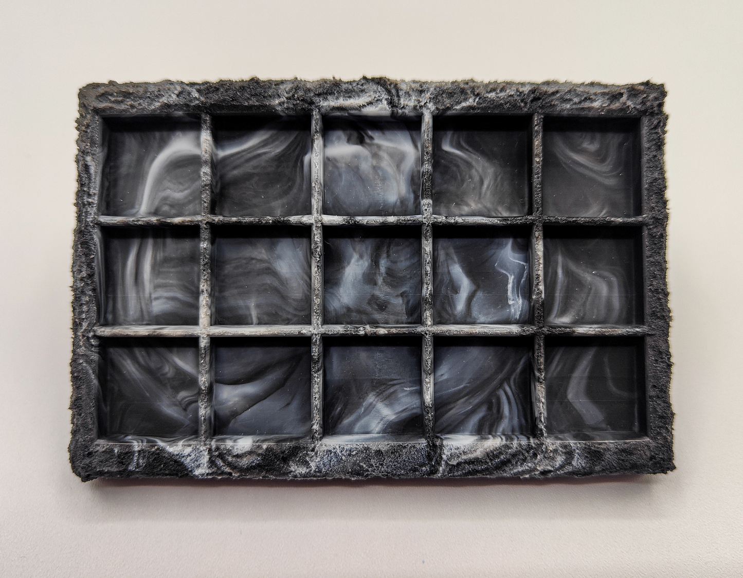 Artisan Keycap Tray - Black Marble