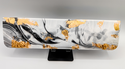Wrist Rest 60% - Marble with Gold